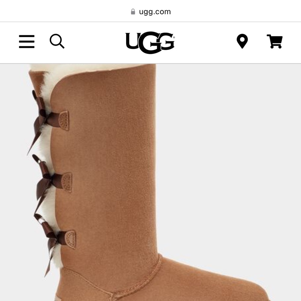 Womens uggs size 8 Bailey bow tall